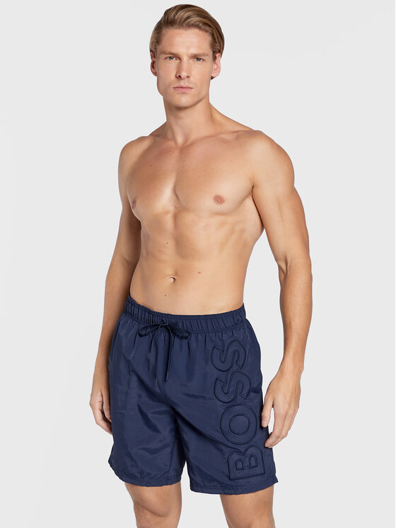 BOSS Boss Plavecké šortky Whale 50469329 Tmavomodrá Regular Fit