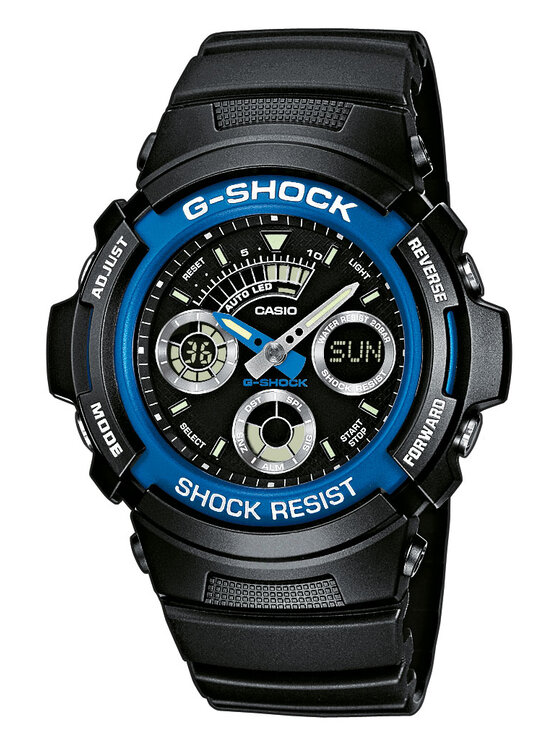 Casio Casio Zegarek AW-591-2AER Czarny