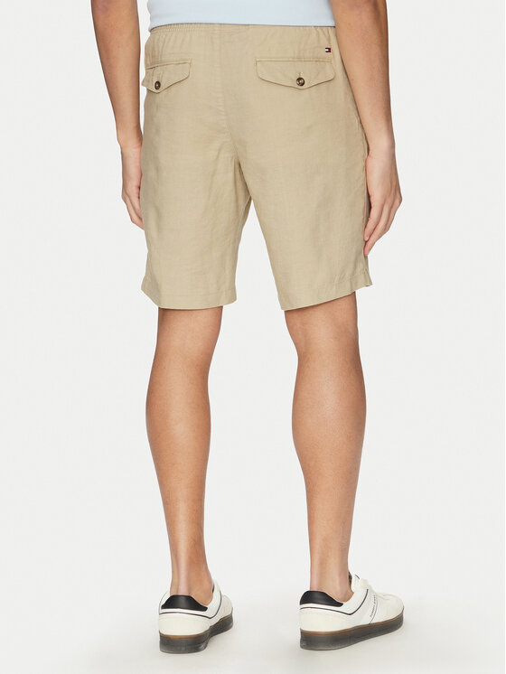 Tommy Hilfiger Tommy Hilfiger Шорти от плат Harlem MW0MW37804 Бежов Regular Fit