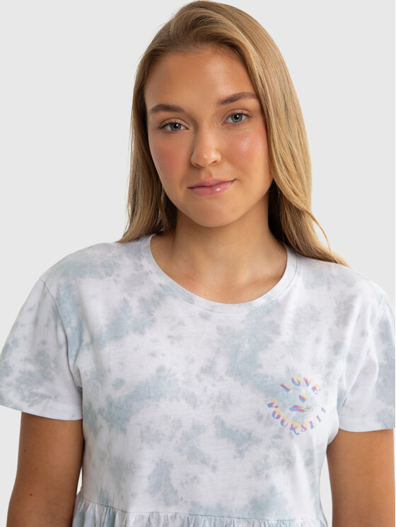 BIG STAR BIG STAR Sukienka dzianinowa FIONALKA Niebieski Basic Fit