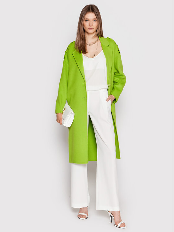 Patrizia Pepe Patrizia Pepe Vuneni kaput 8O0029/A006-G532 Zelena Regular Fit