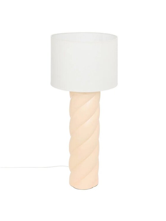MIAhome MIAhome Lampa podłogowa ceramiczna beżowa 102 cm Beżowy