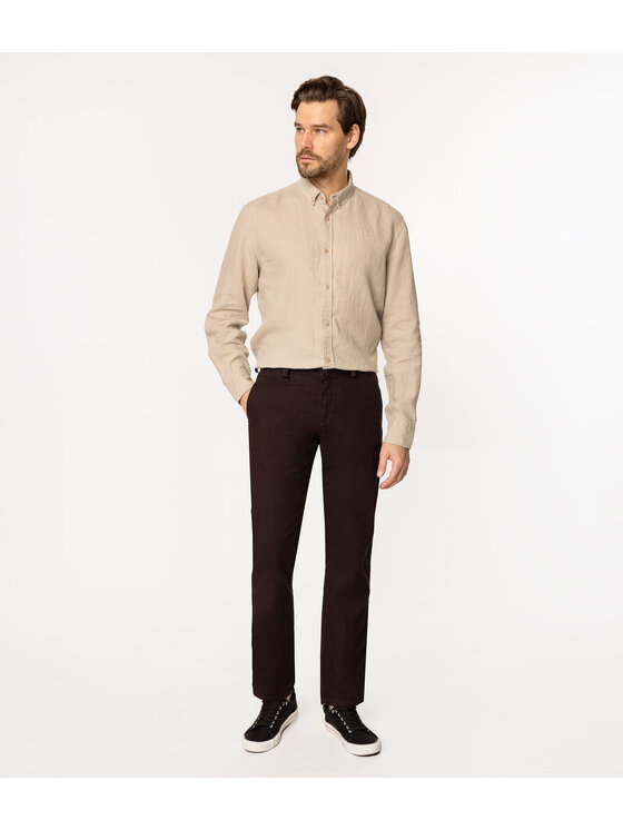Lee Cooper Lee Cooper Spodnie materiałowe GALATA 3600 Czarny Comfort Fit