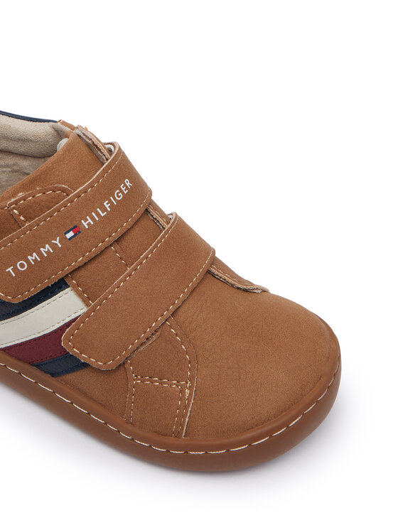 Tommy Hilfiger Tommy Hilfiger Tenisice Mid Cut Velcro Sneaker T1XH-35223-1269A242 Smeđa