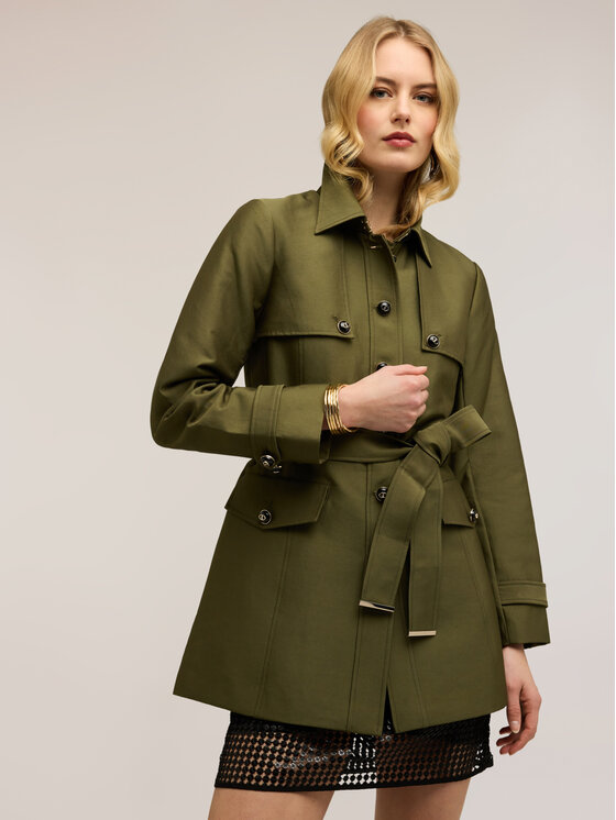 Motivi Motivi Cappotto invernale 0022Q000655N035 Verde Regular Fit