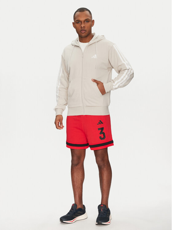 adidas adidas Bluză Essentials 3-Stripes JE6340 Bej Regular Fit