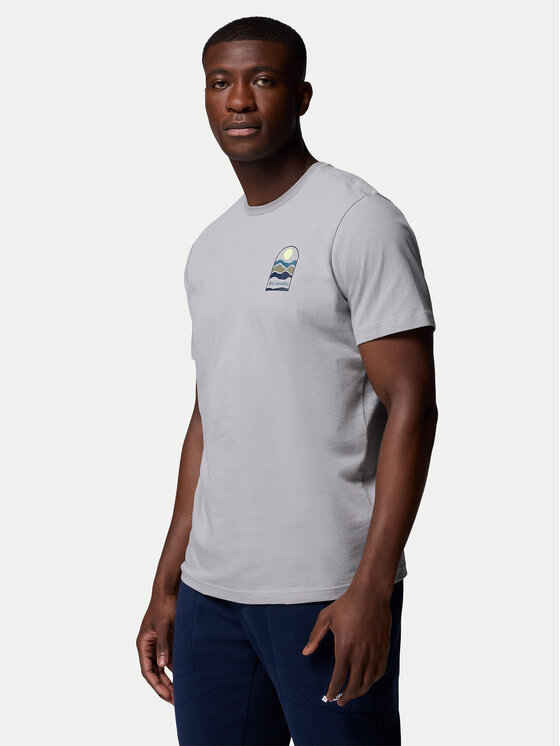 Columbia Columbia Tričko Explorers Canyon™ 2036451 Sivá Regular Fit