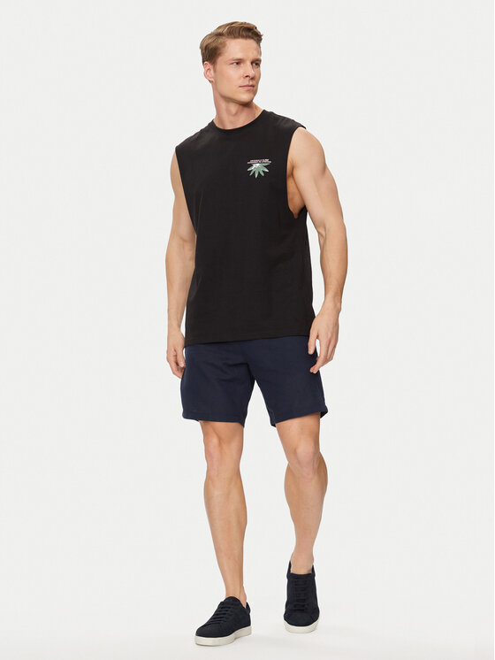 Jack & Jones Jack & Jones Pantalon scurți din material Stace 12248627 Bleumarin Tapered Fit