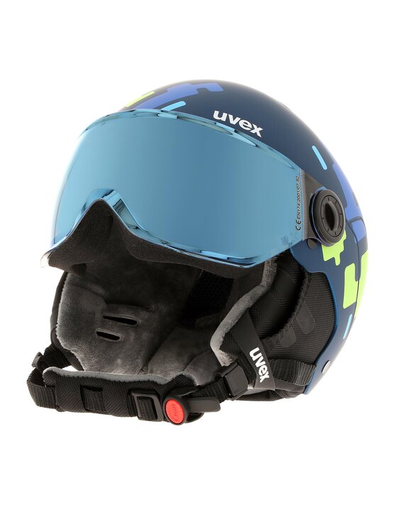 Uvex Kask narciarski Rocket Jr Visor 5662638003 Granatowy