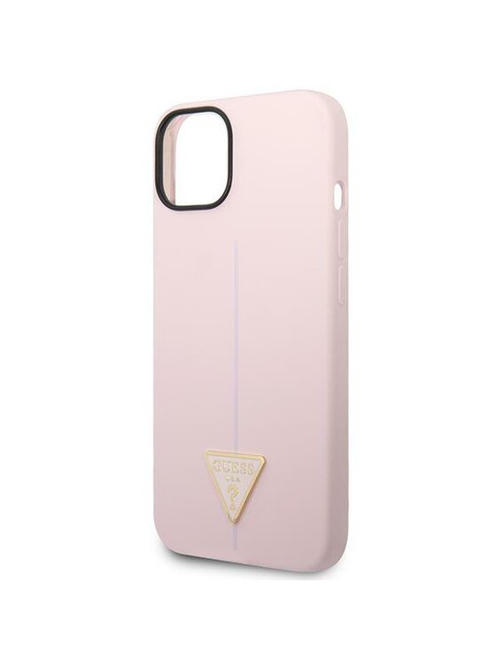 Guess Guess Etui na telefon SiliconeTriangle Fioletowy