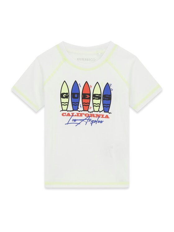 Guess Kids Guess Kids T-Shirt 182292 Biały Classic Fit