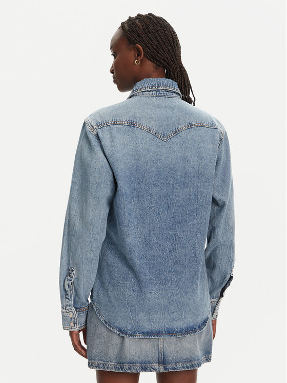 Liu Jo Liu Jo Koszula jeansowa UA5203 D4306 Niebieski Relaxed Fit