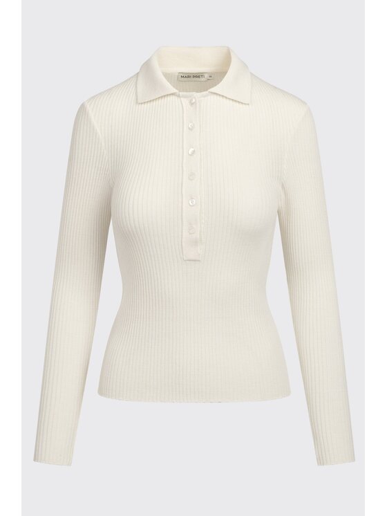 MARI PRETI MARI PRETI Maglione Grace Bianco Regular Fit