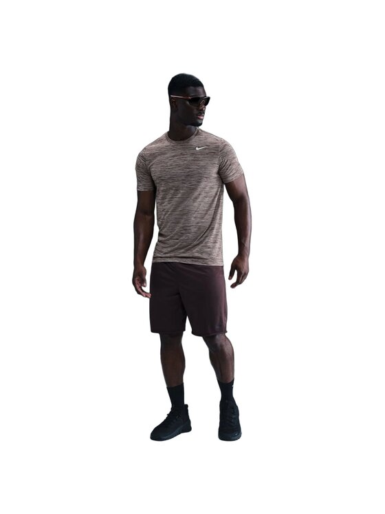 Nike Nike T-Shirt Dri-Fit New Veneer Fitness Szary Regular Fit