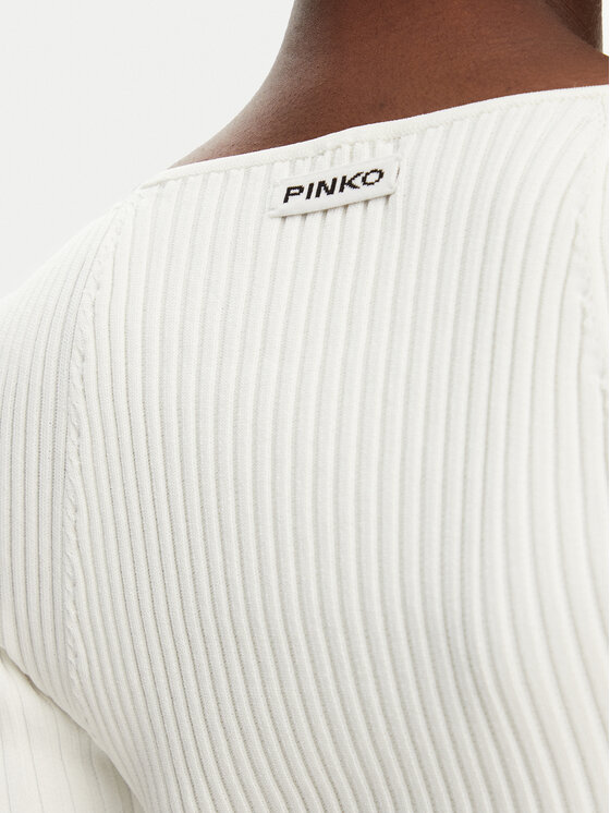 PINKO PINKO Πουλόβερ Falterona Maglia 104625 A2E6 Λευκό Regular Fit
