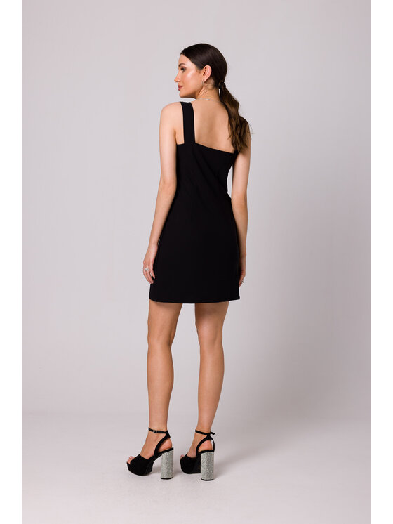 Makover Makover Vestito da giorno K159 Nero Regular Fit