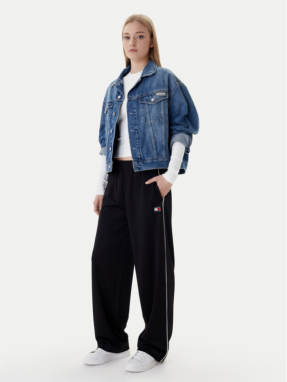 Tommy Jeans Tommy Jeans Teplákové nohavice Archive DW0DW22633 Čierna Regular Fit