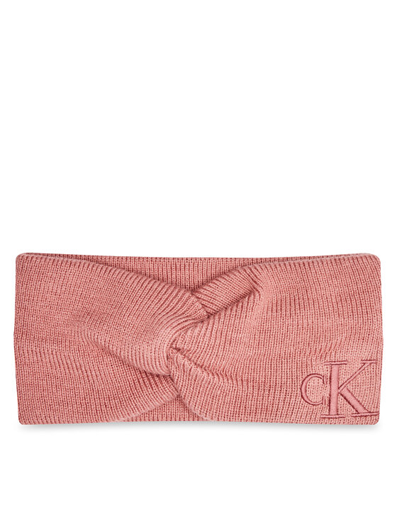 Calvin Klein Textilná čelenka Monogram Embro K60K612658 Ružová