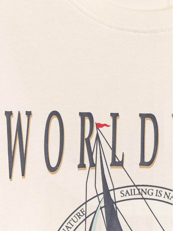 4F 4F T-Shirt LAKESIDE ESCAPE Biały Regular Fit