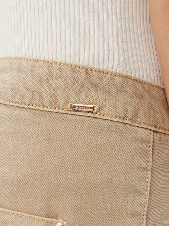 Morgan Morgan Παντελόνι υφασμάτινο 251-PICHAK Μπεζ Wide Leg