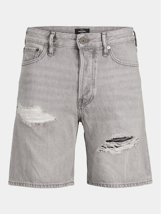 Jack & Jones Jack & Jones Szorty jeansowe Jjichris 12253755 Szary Relaxed Fit