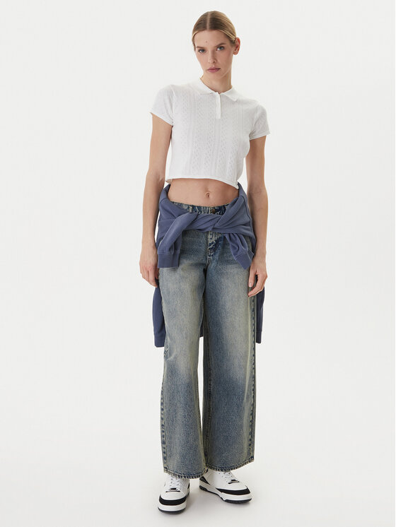 RVCA RVCA Džínsy Loosey 23B193501 Modrá Relaxed Fit