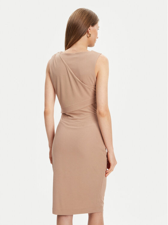 Guess Guess Každodenné šaty W5YK27 KAQL2 Hnedá Regular Fit