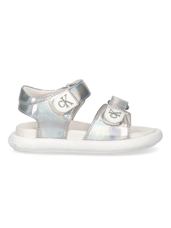 Calvin Klein Jeans Calvin Klein Jeans Sandały V1A2-80200-0376904 Srebrny