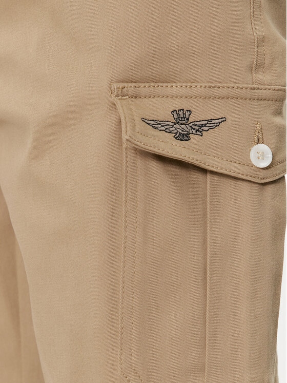 Aeronautica Militare Aeronautica Militare Παντελόνι υφασμάτινο 241PA1579CT3247 Μπεζ Slim Fit