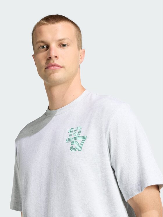 adidas adidas Koszulka techniczna 162501 Szary Loose Fit