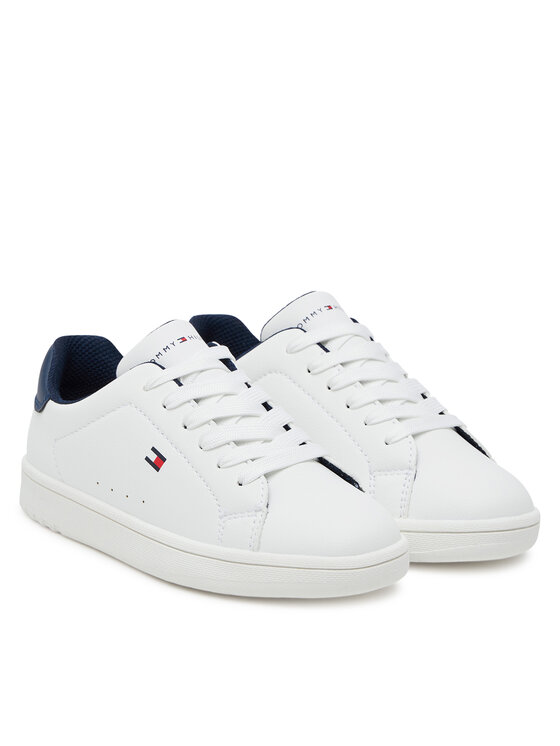 Tommy Hilfiger Tommy Hilfiger Snīkeri Low Cut Lace-Up T3X9-34073-1355X S Balts
