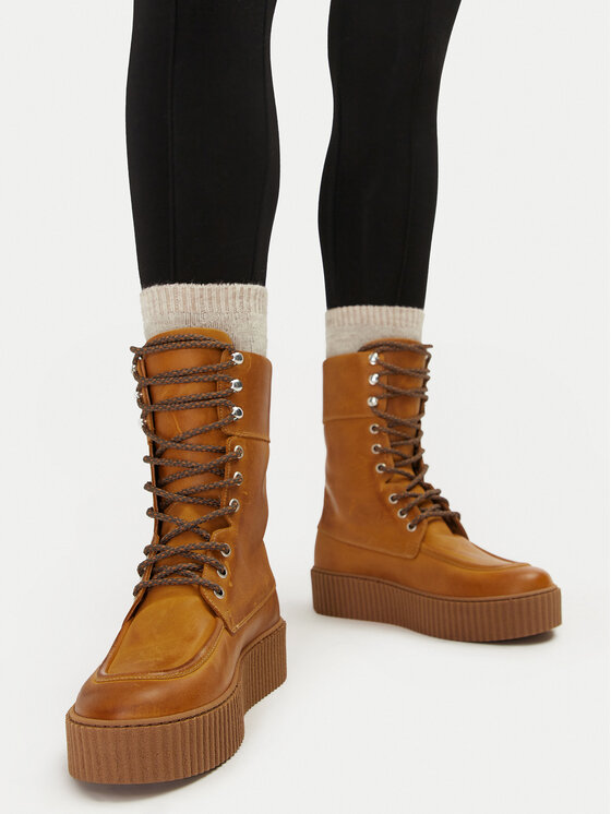 Weekend Max Mara Weekend Max Mara Trzewiki 2425796095600 Brązowy