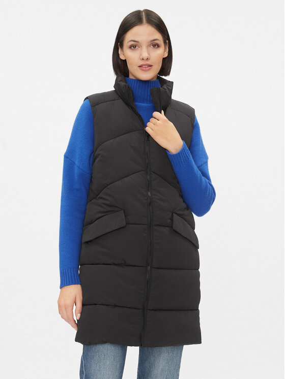 ONLY ONLY Αμάνικο Μπουφάν 15274066 Μαύρο Regular Fit