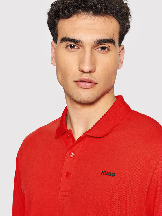 HUGO Hugo Polo majica Donos222 50466182 Rdeča Regular Fit