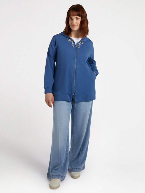 Fiorella Rubino Fiorella Rubino Felpa G880L008304N034 Blu Regular Fit