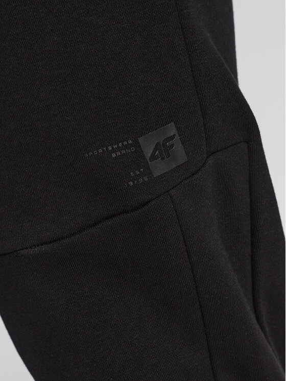 4F 4F Donji dio trenerke H4Z22-SPMD013 Crna Regular Fit