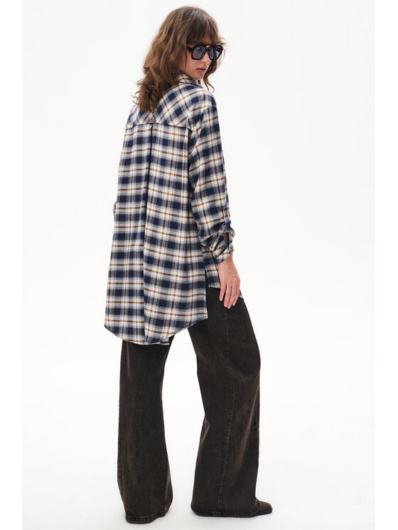 blue shadow blue shadow Koszula Filia Granatowy Regular Fit