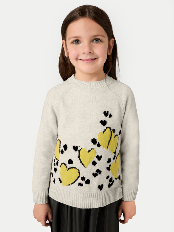 Mayoral Mayoral Set pulover și rochie 4925 Bej Regular Fit