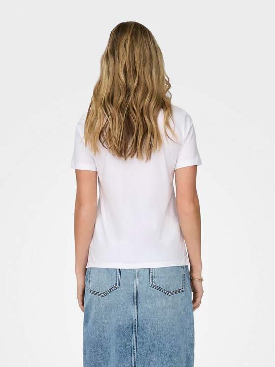 ONLY ONLY Тишърт Kita 15316574 Бял Regular Fit