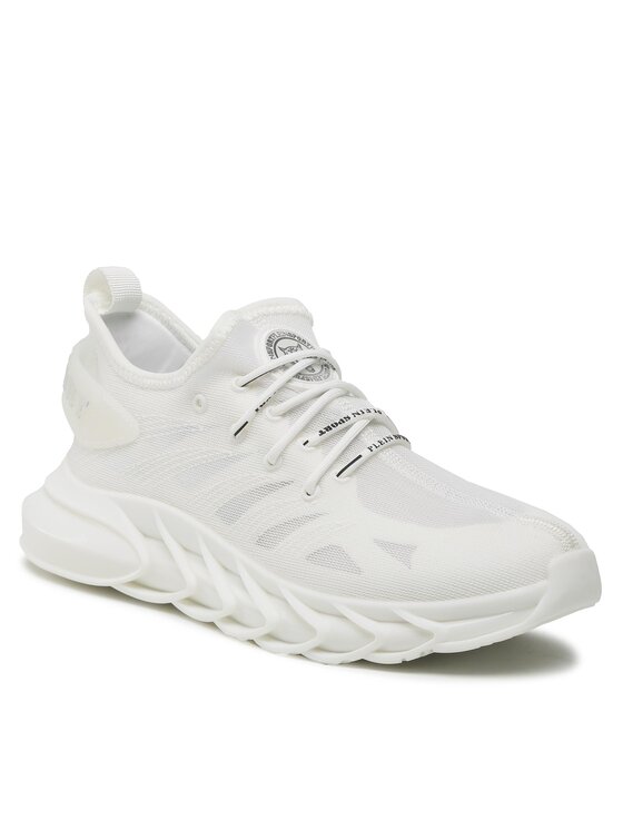 Plein Sport Plein Sport Sneakersy Runner FABS USC0344 STE003N Biela