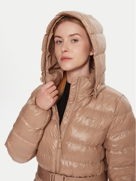 Calvin Klein Calvin Klein Winterjacke LV044D542G Beige Regular Fit