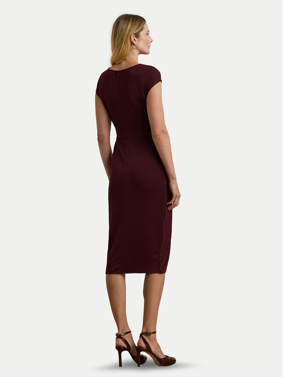 LAUREN RALPH LAUREN LAUREN RALPH LAUREN Koktel haljina 250951402001 Tamnocrvena Slim Fit