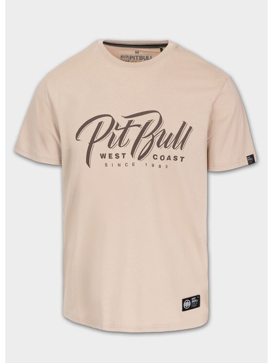 PITBULL PITBULL T-Shirt AUTOMATIC Beżowy Regular Fit