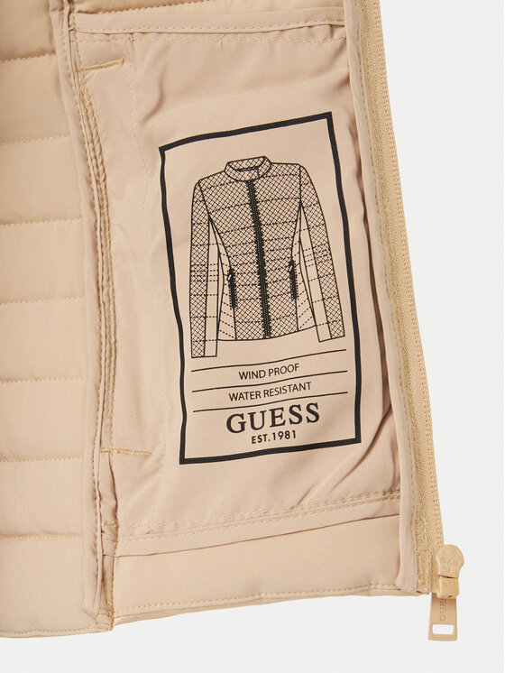 Guess Guess Kurtka przejściowa W6YL16 W2891 Beżowy Slim Fit