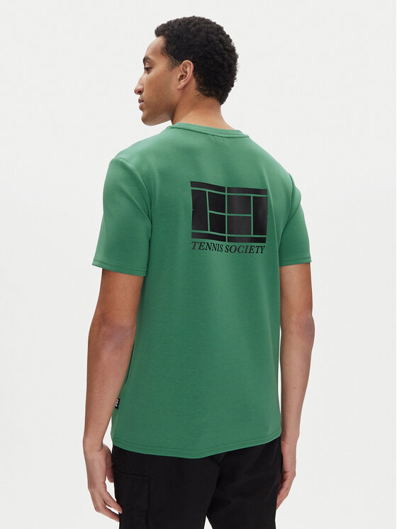 Fila Fila Majica Lennik FAM0883 Zelena Regular Fit
