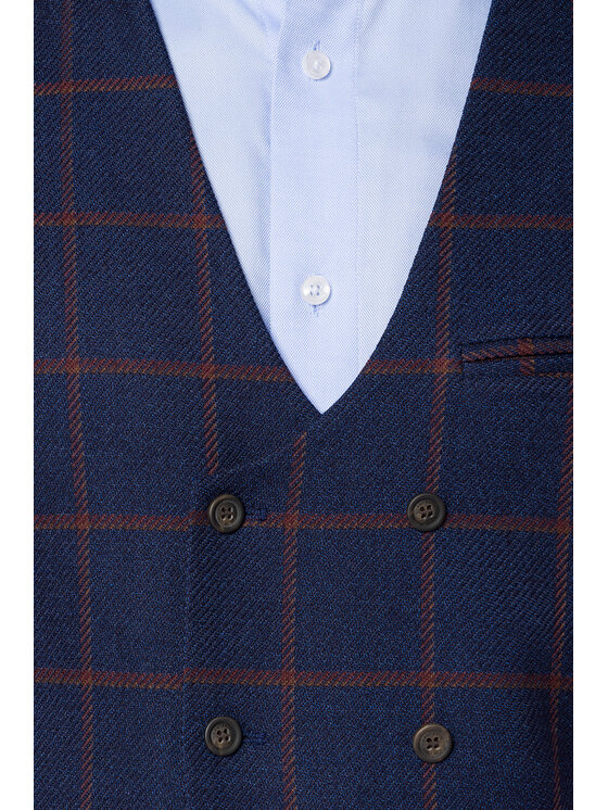 Lancerto Lancerto Kamizelka KA131223000002 Granatowy Slim Fit