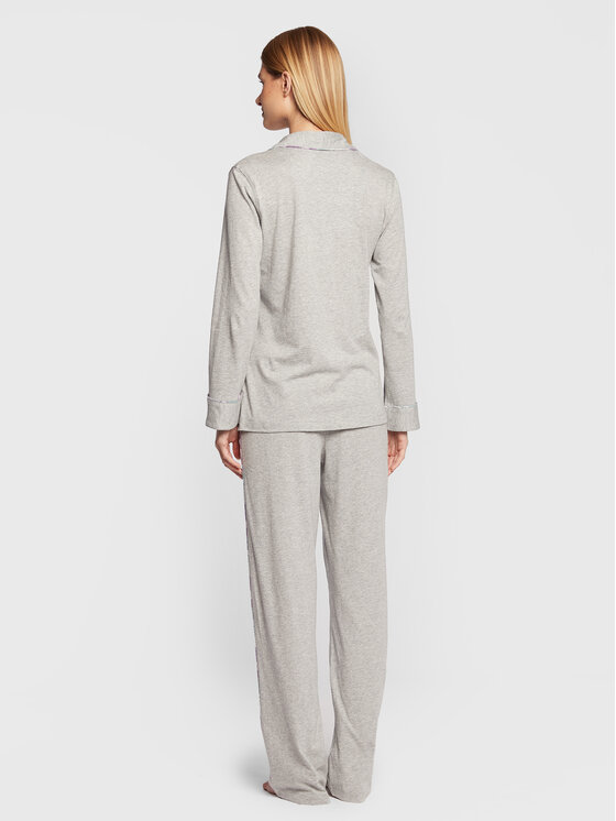 LAUREN RALPH LAUREN Lauren Ralph Lauren Pidžama ILN92196 Siva Regular Fit