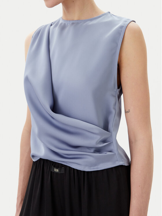 Eleh Eleh Bluza ESS250183 Modra Regular Fit