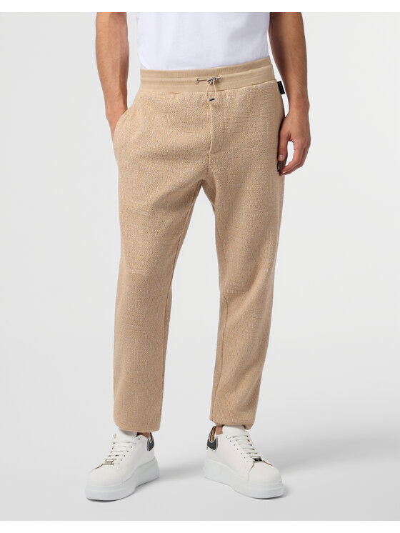 PHILIPP PLEIN PHILIPP PLEIN Spodnie dresowe 29881 Beżowy Jogger Fit