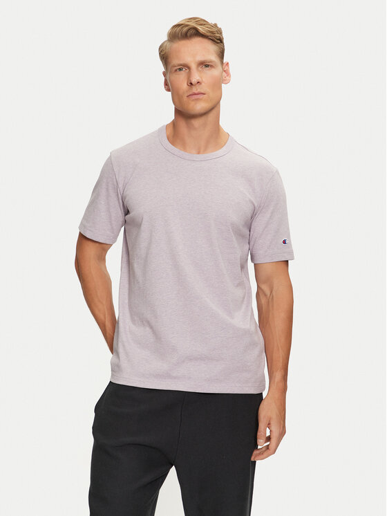 Champion T-Shirt 218802 Μωβ Regular Fit
